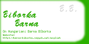 biborka barna business card